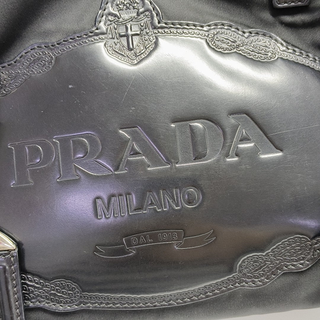 Nylon Shoulder Bag Black