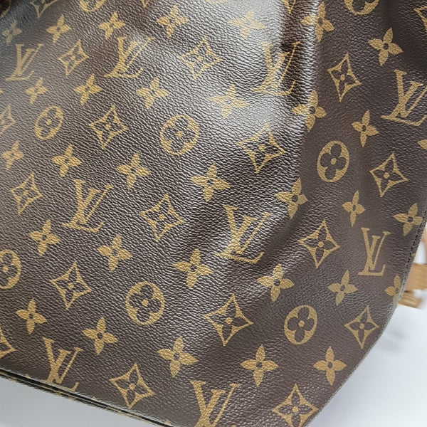 NEVERFULL MM Monogram Coated Canvas Brown