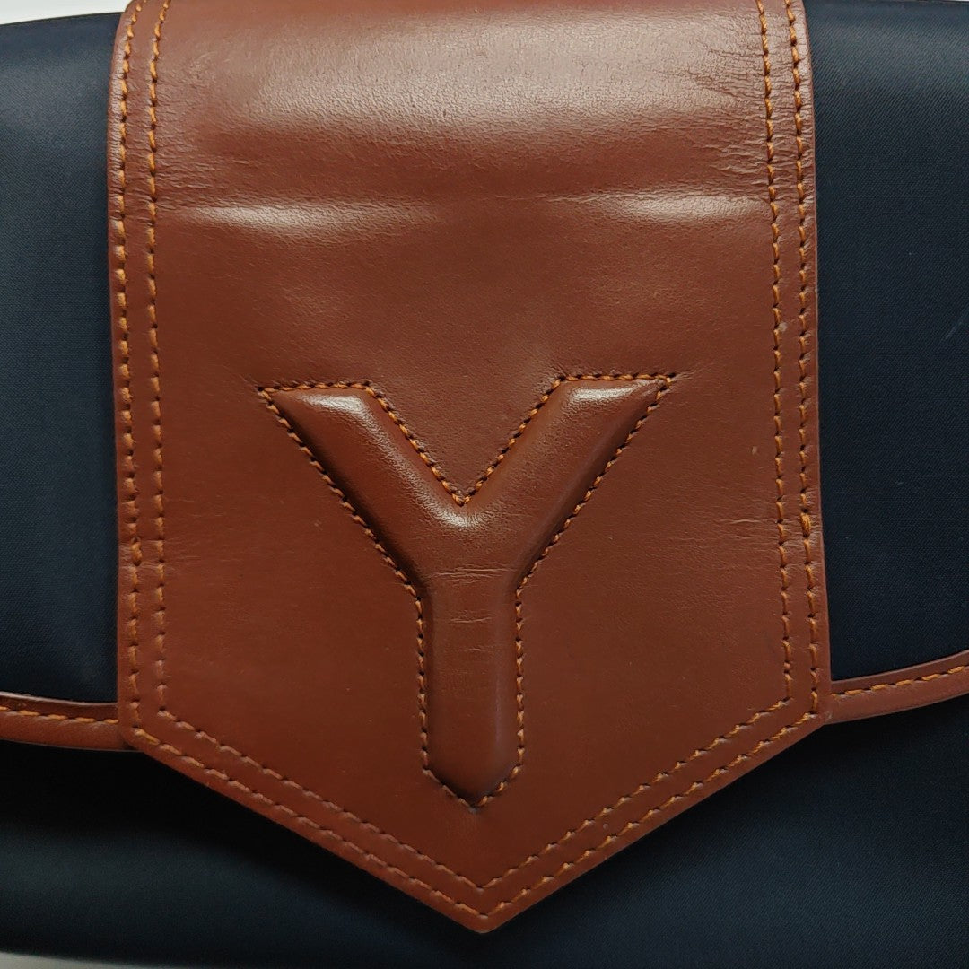 Fabric Shoulder Bag Blue
