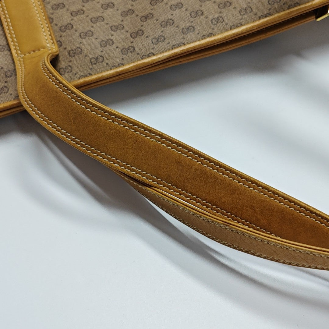 Monogram Coated Canvas Tote Bag Beige