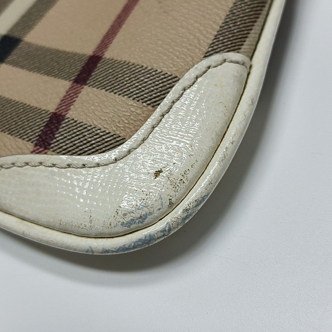 Coated Canvas Crossbody Bag Beige