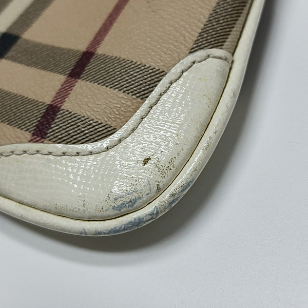 Coated Canvas Crossbody Bag Beige