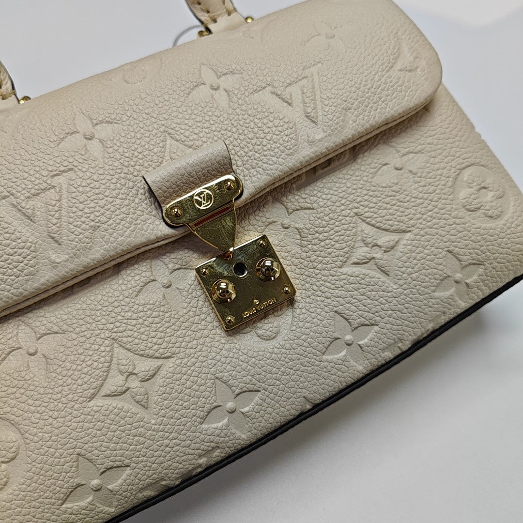 NANO MADELEINE Nano Monogram Calfskin Beige