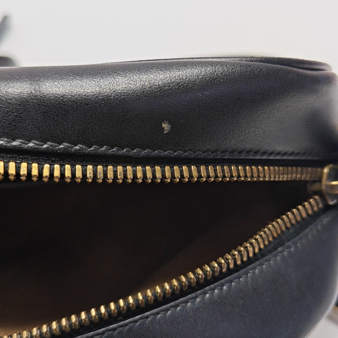 GG Marmont Small Quilted Calfskin Black