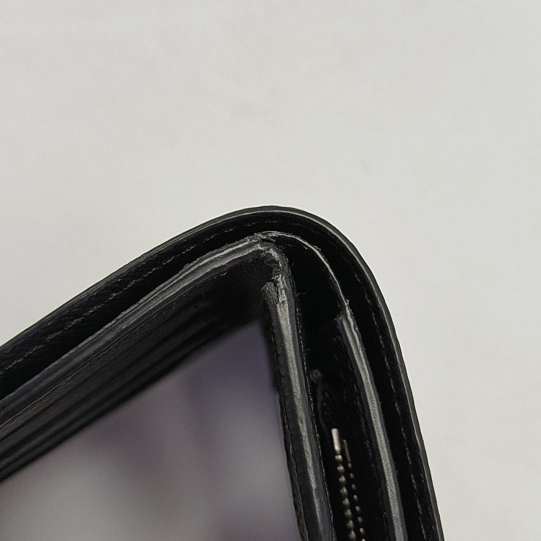 Coated Canvas Clutch Gray