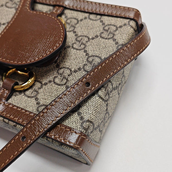 Horsebit 1955 Mini Coated Canvas Beige