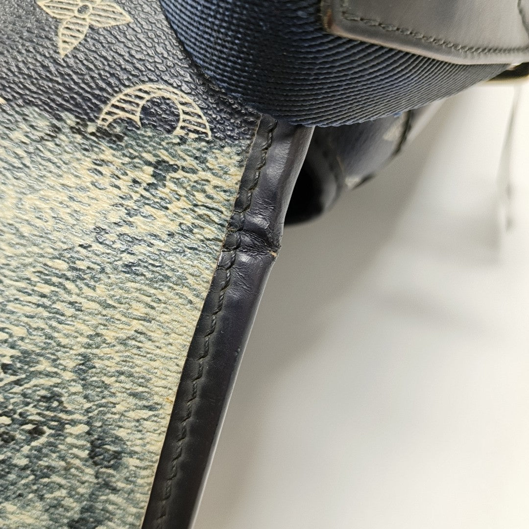 SAVANE PM Monogram Coated Canvas Blue