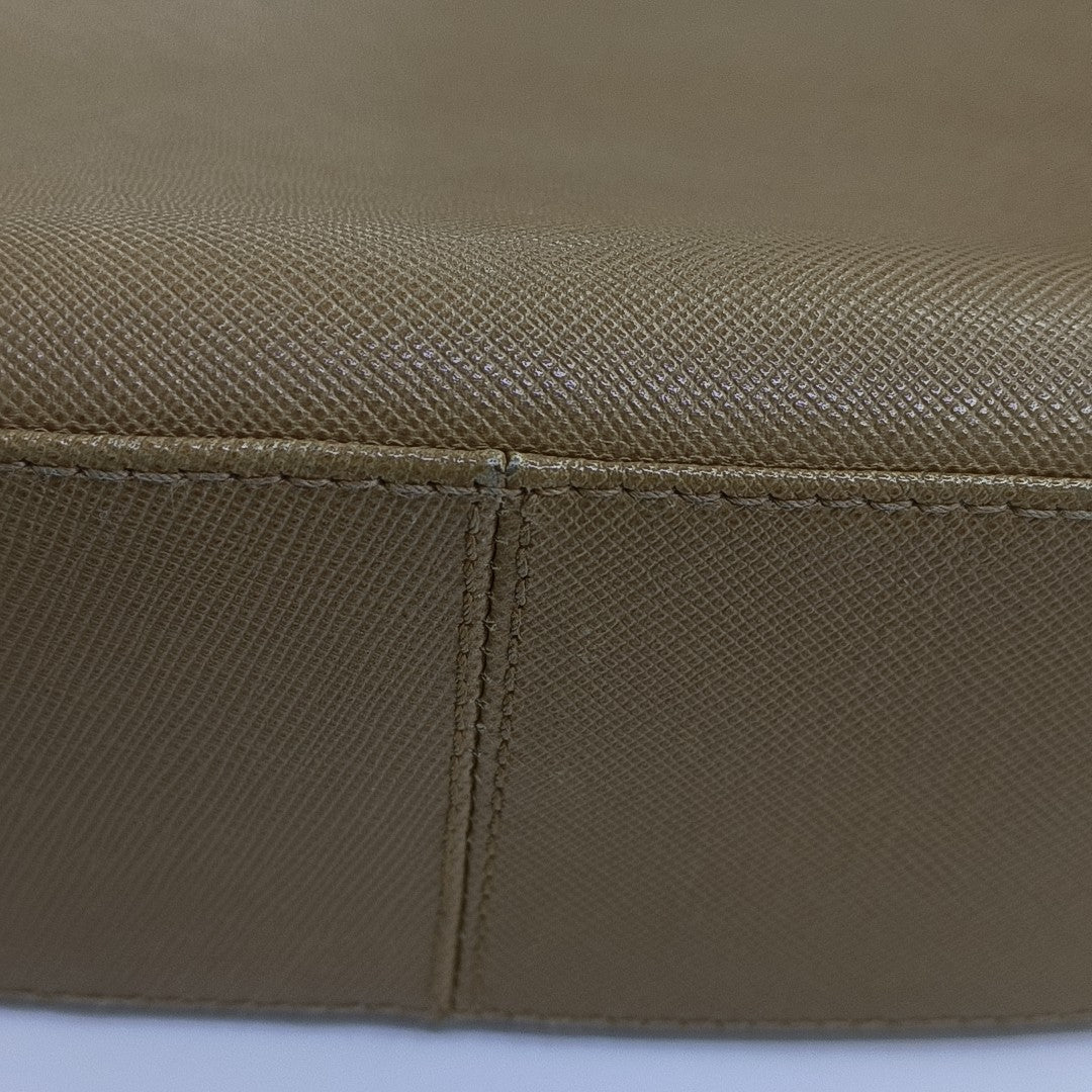 Calfskin Shoulder Bag Beige