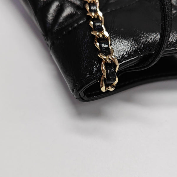 CHANEL 31 Mini Quilted Calfskin Black