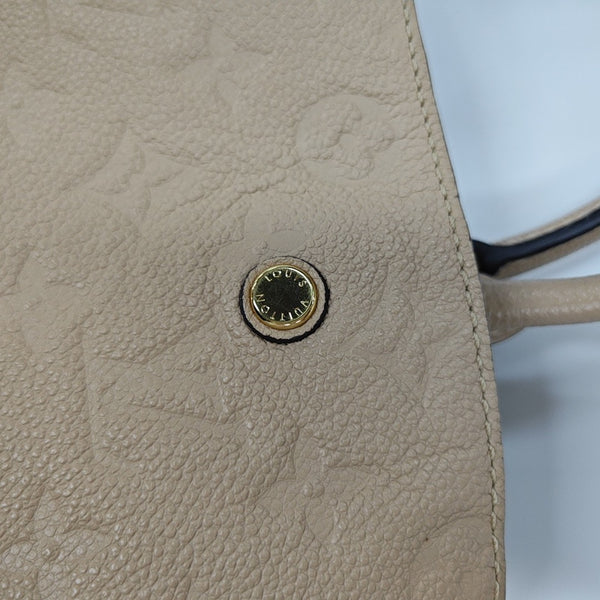 MONTAIGNE Monogram Calfskin Beige
