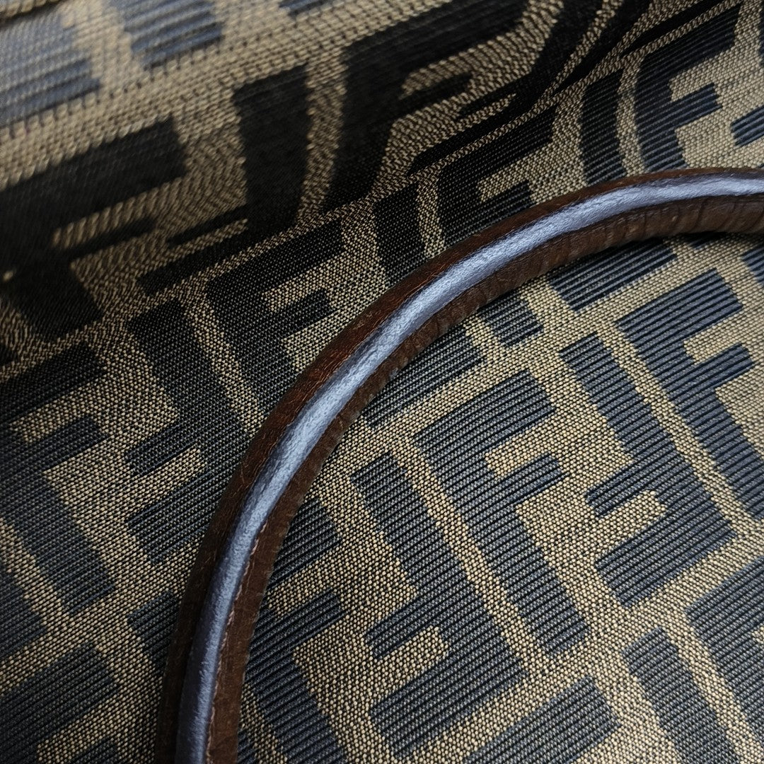 Canvas Top Handle Bag Brown