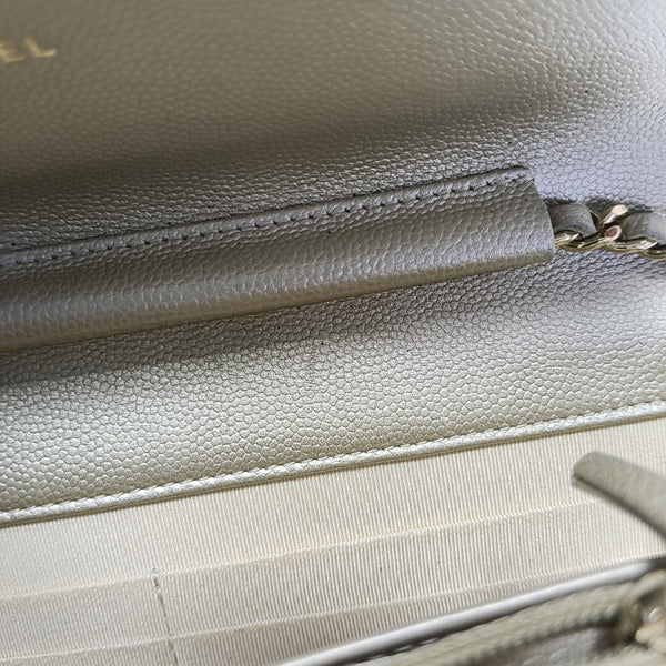 WOC Quilted Calfskin Beige