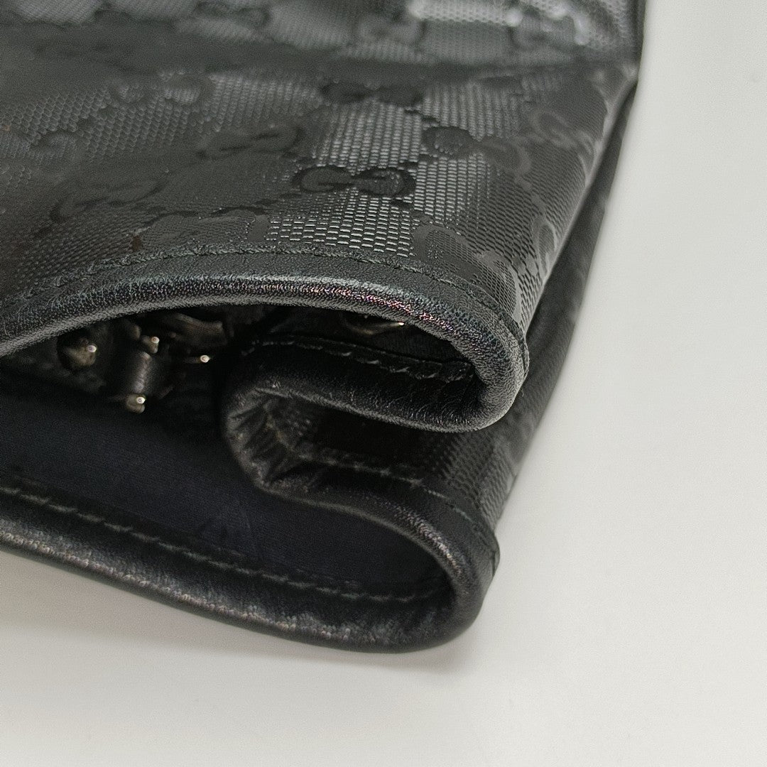 Monogram Coated Canvas Tote Bag Black