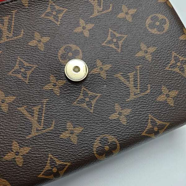 LOCKY BB Monogram Coated Canvas Red