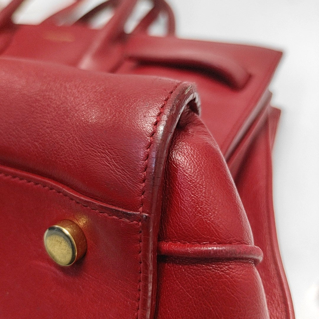 Authenticated pre-owned  SAC DE JOUR Small Calfskin Red - Shoulder Bag at Looply
