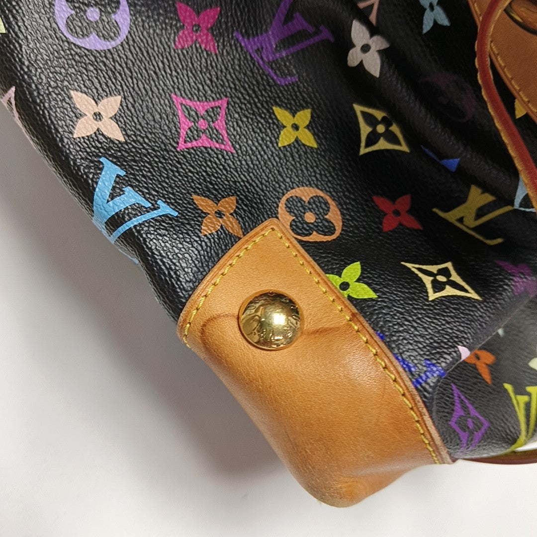 URSULA Monogram Coated Canvas Black