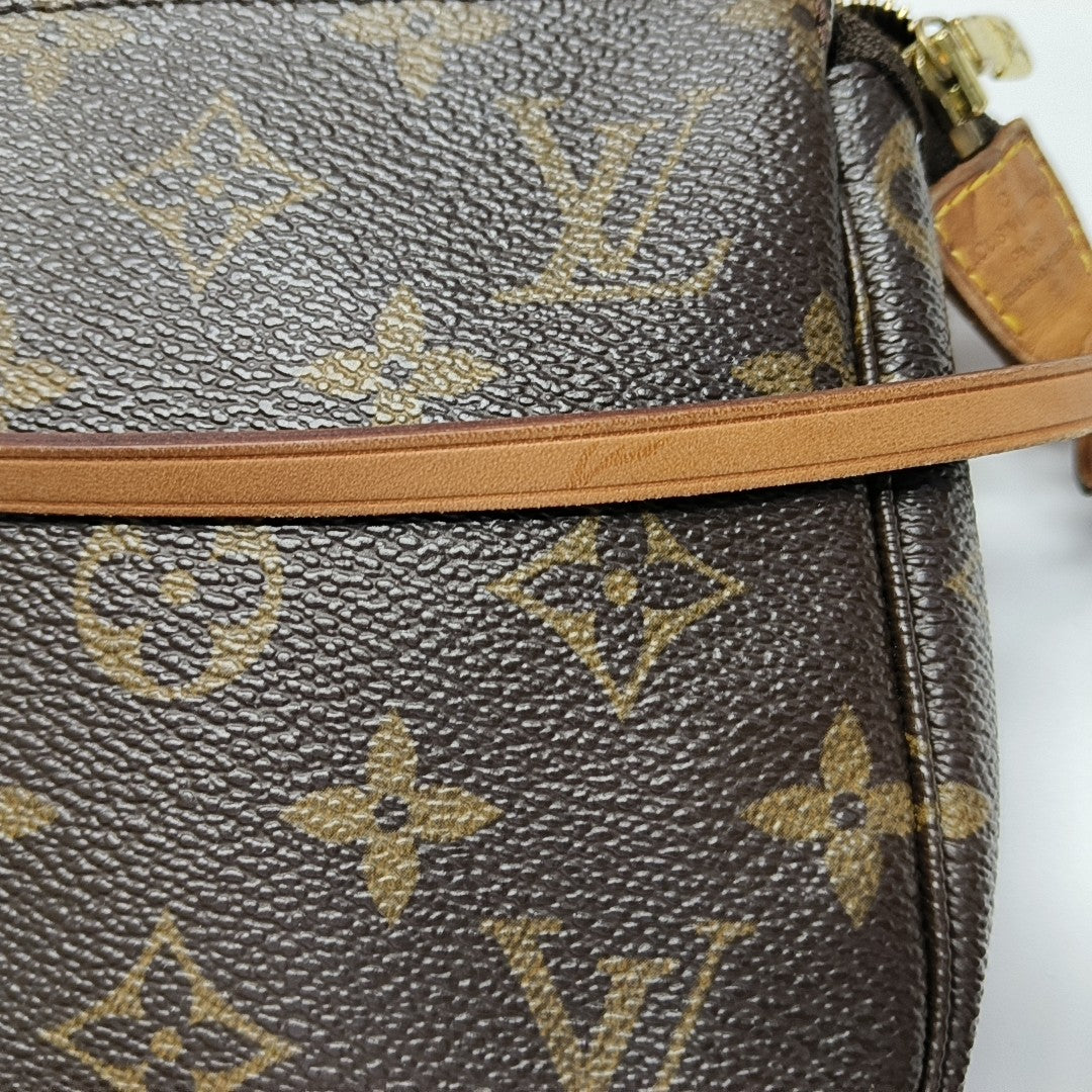 ACCESSOIRES Monogram Coated Canvas Brown