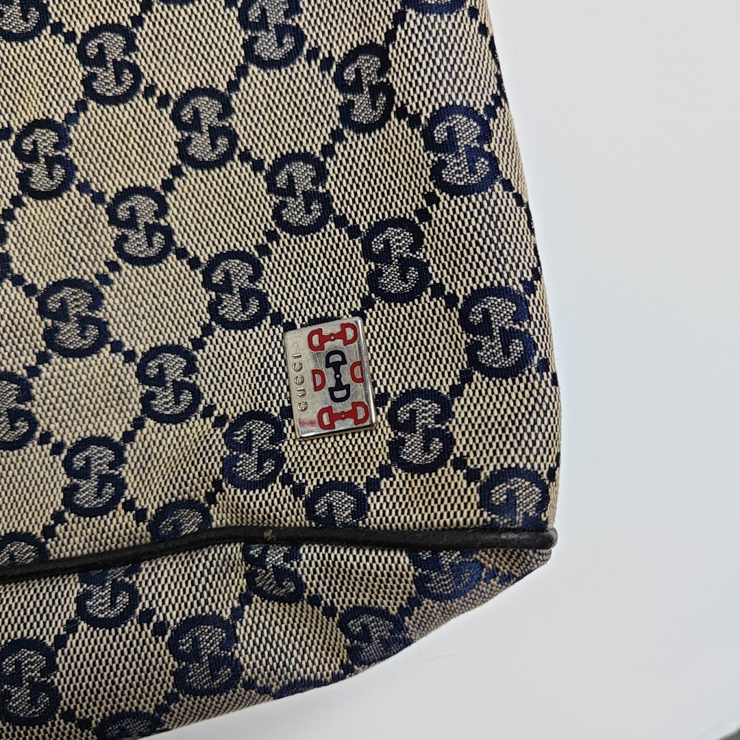 Monogram Canvas Tote Bag Brown