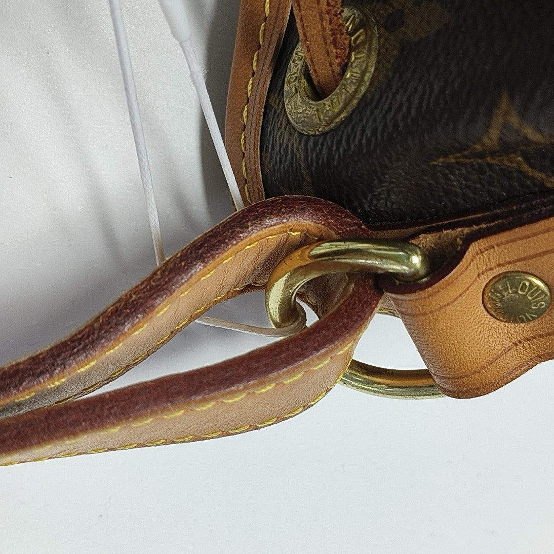 NOÉ MM Monogram Coated Canvas Brown