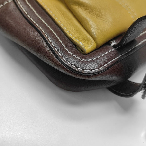 Quilted Calfskin Shoulder Bag Yellow