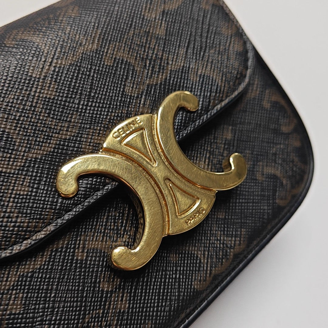 TRIOMPHE Mini Coated Canvas Black
