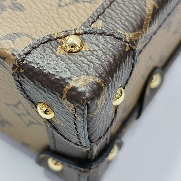 PETITE MALLE Monogram Coated Canvas Brown
