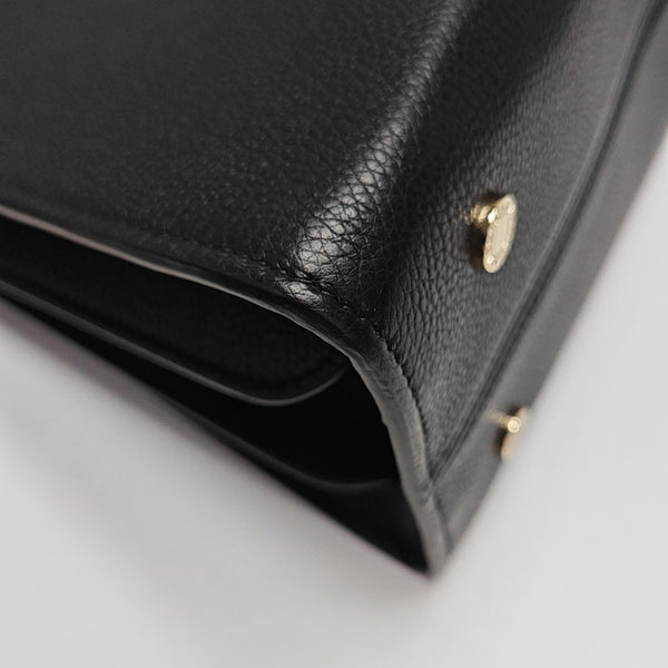 Calfskin Shoulder Bag Black