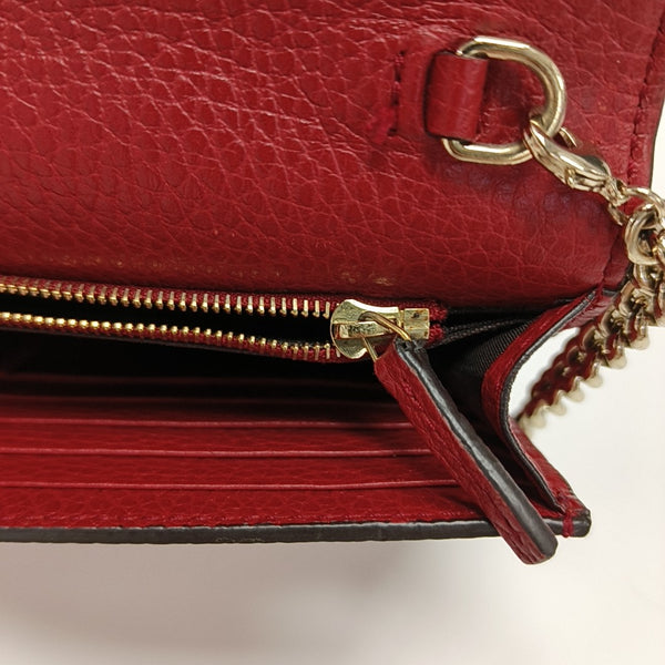 GG Marmont Super Mini Calfskin Red