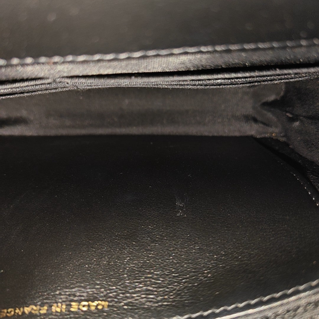BOY CHANEL Mini Quilted Grained Calfskin Black