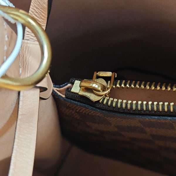 NÉONOÉ MM Damier Ebene Coated Canvas Brown