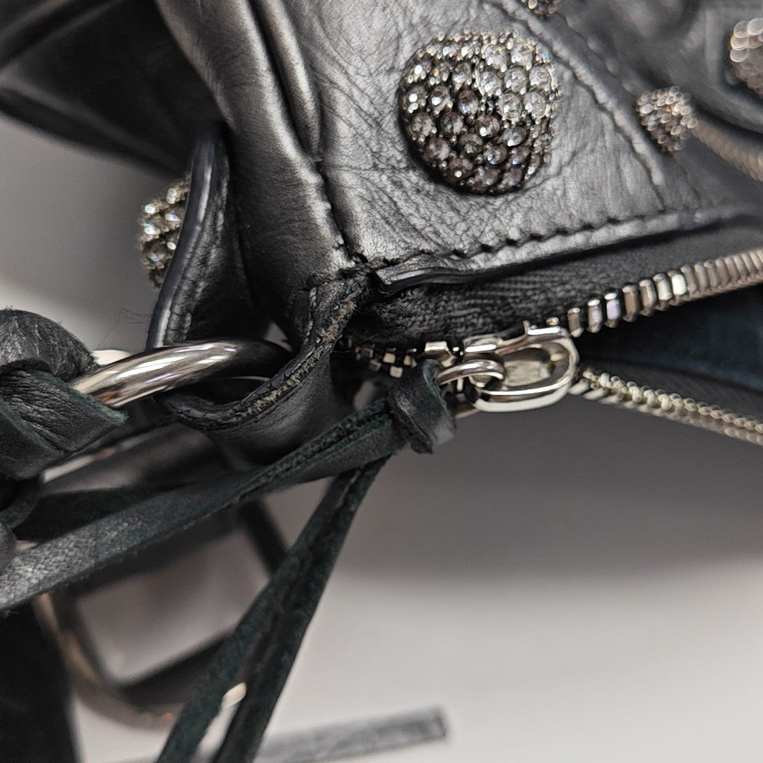 Le Cagole S Lambskin Gray