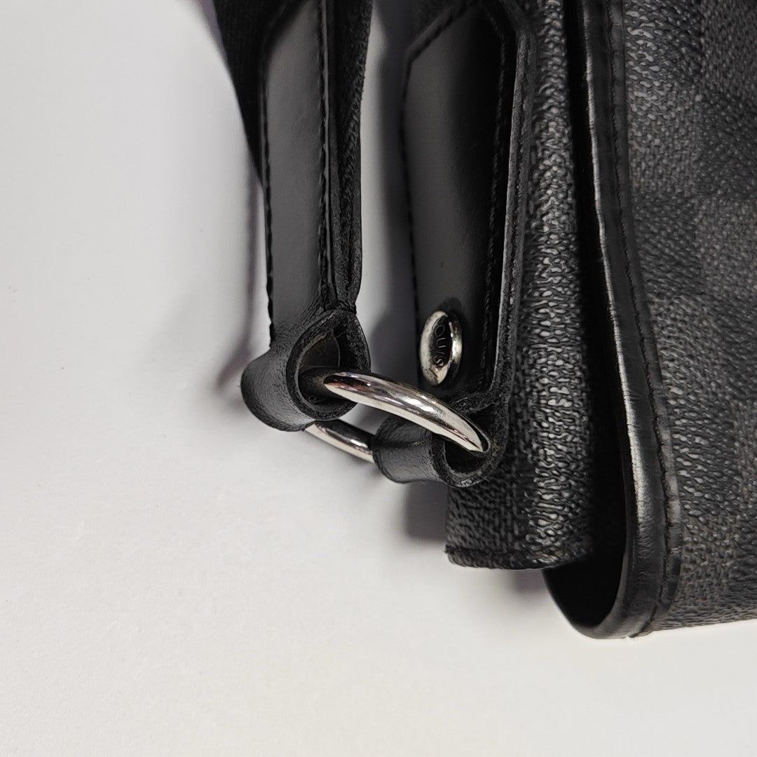 DANIEL Damier Graphite Coated Canvas Gray