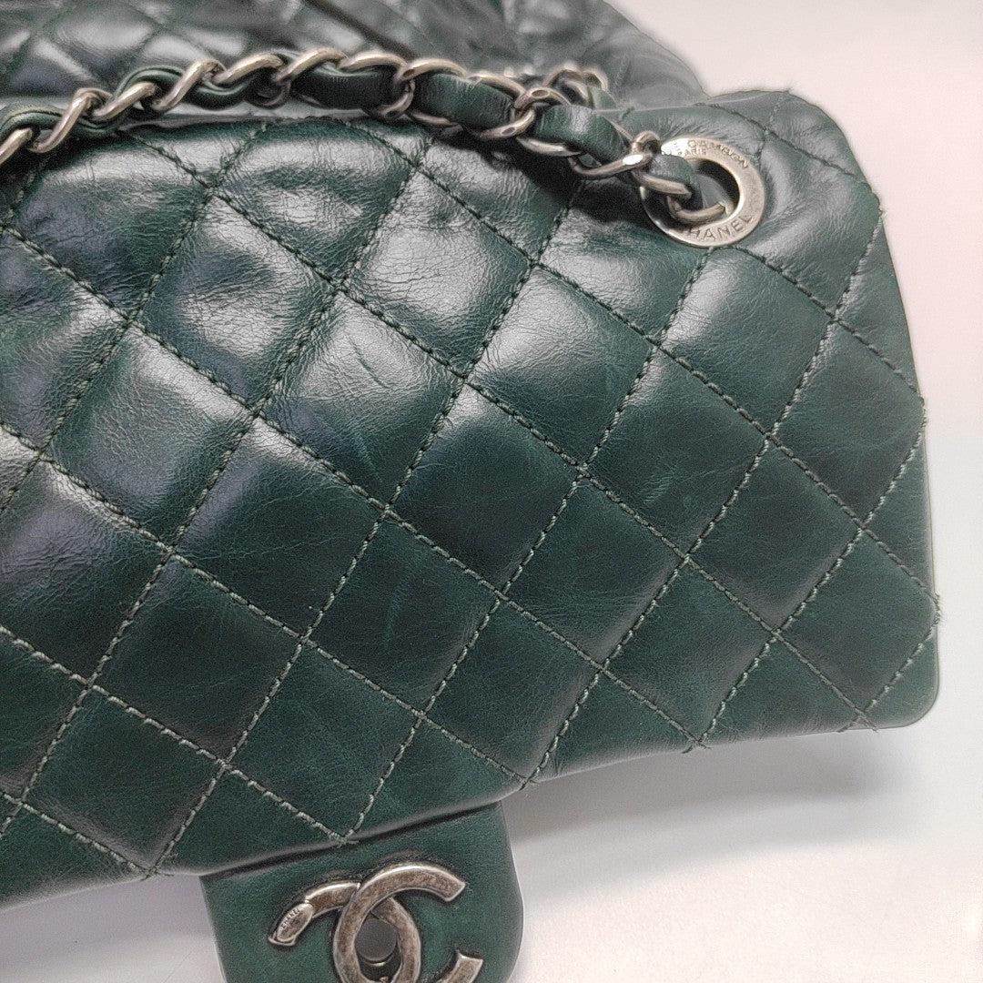 URBAN SPIRIT Quilted Calfskin Green