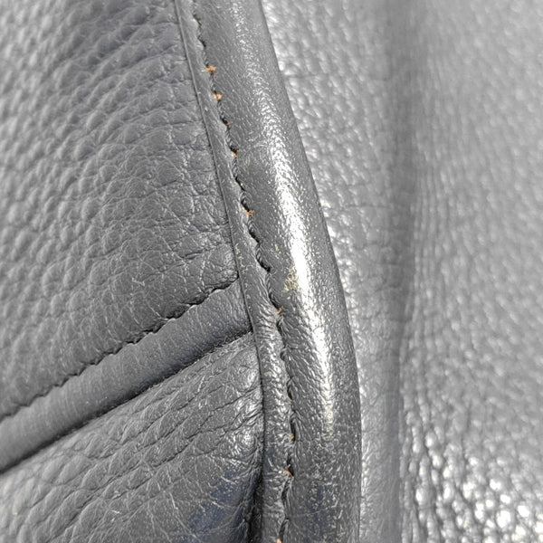 Leather Shoulder Bag Blue