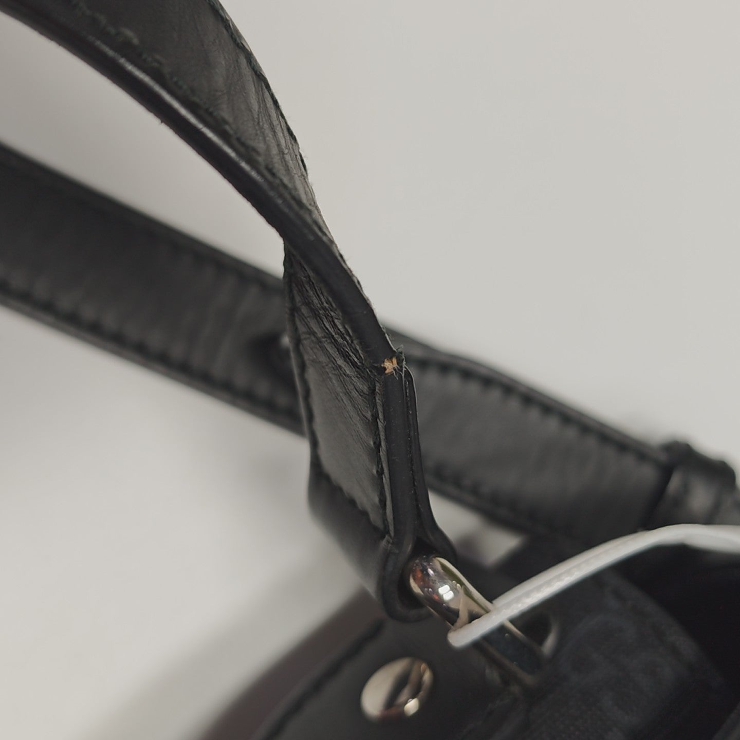 Monogram Coated Canvas Shoulder Bag Black