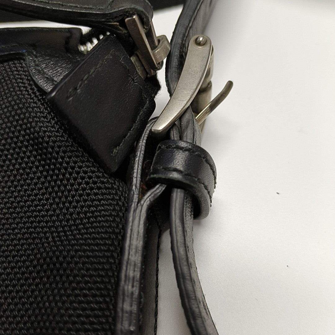 Fabric Crossbody Bag Black