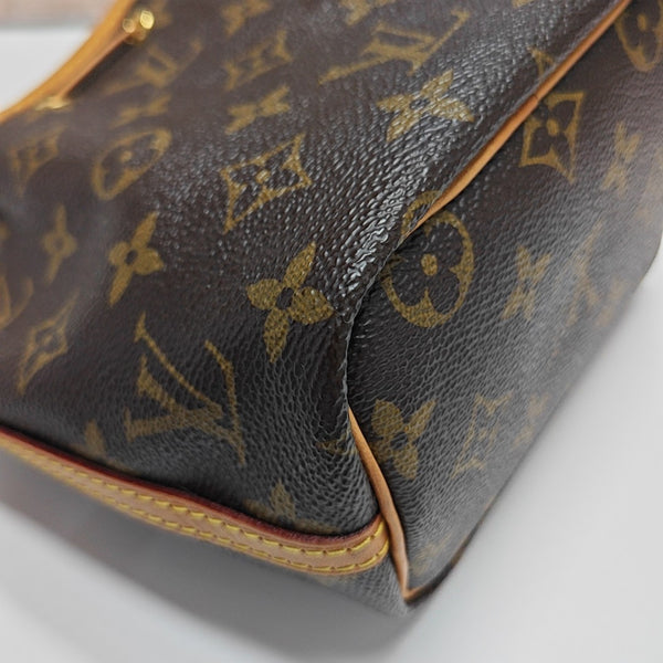 NÉONOÉ Nano Monogram Coated Canvas Brown