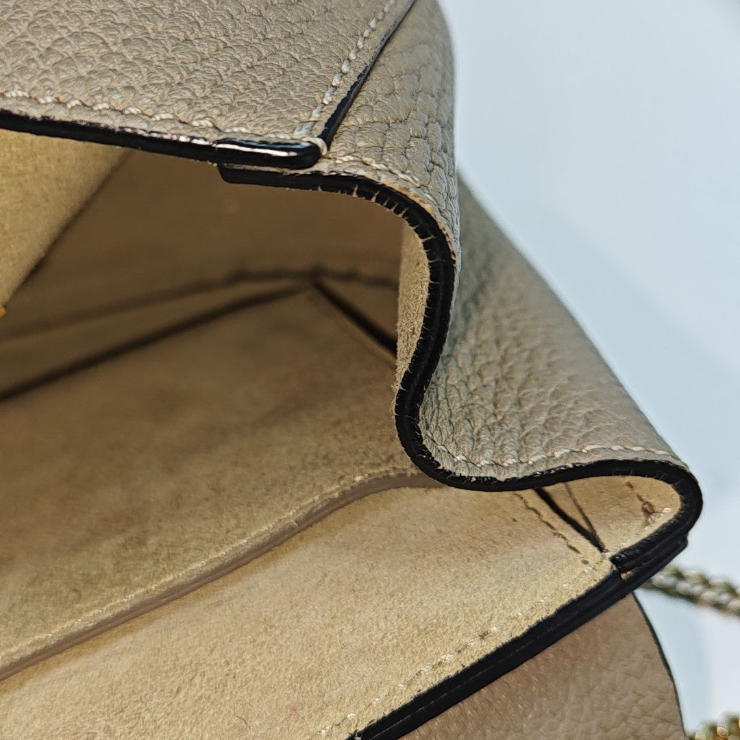 Drew Mini Calfskin Gray