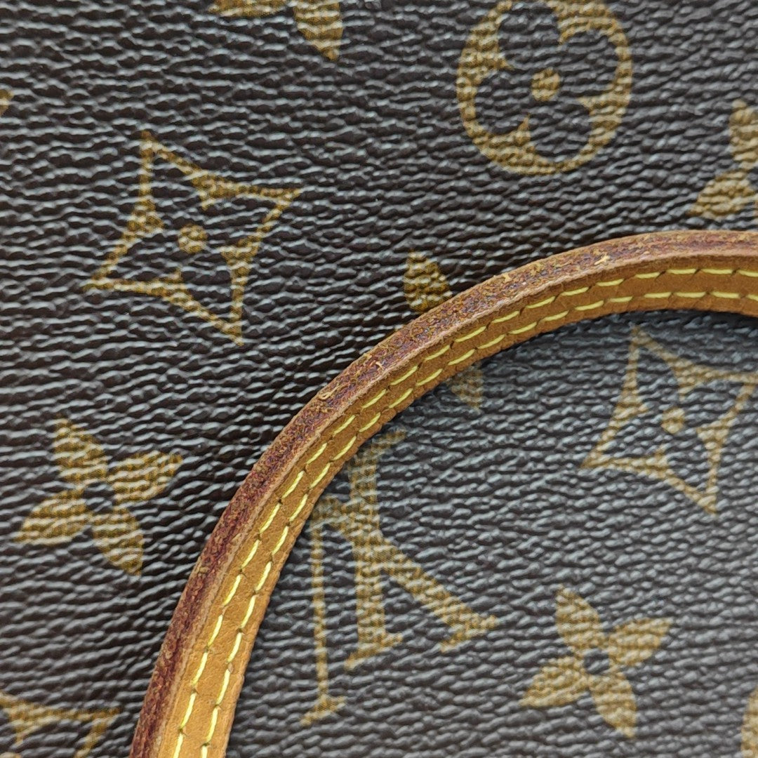 NEVERFULL MM Monogram Coated Canvas Brown