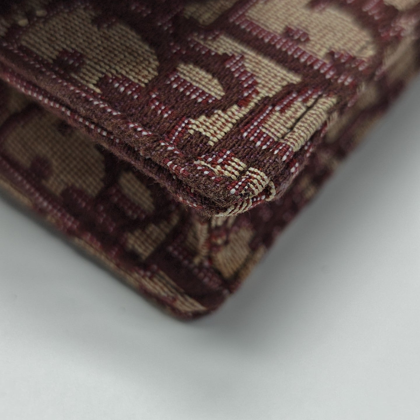 Saddle Mini Oblique Canvas Red