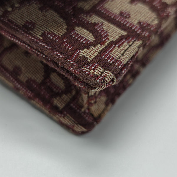 Saddle Mini Oblique Canvas Red