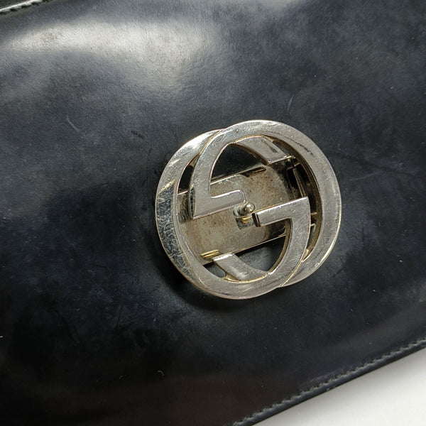 Interlocking G Small Calfskin Black