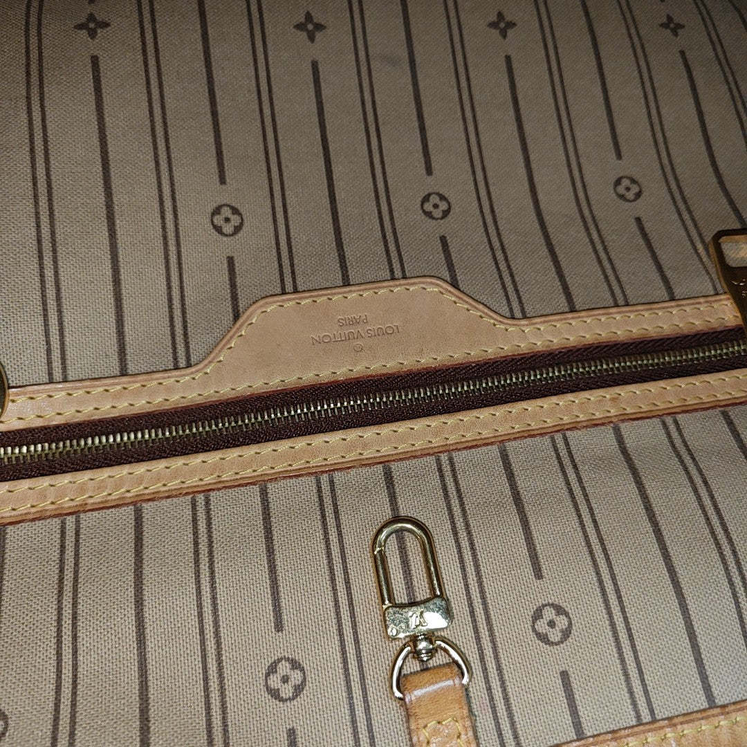 Monogram Coated Canvas Shoulder Bag Brown