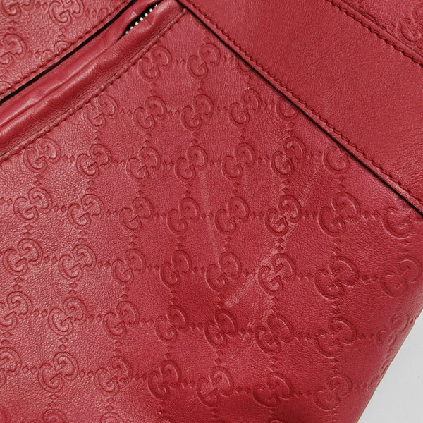 Microguccissima Monogram Leather Red
