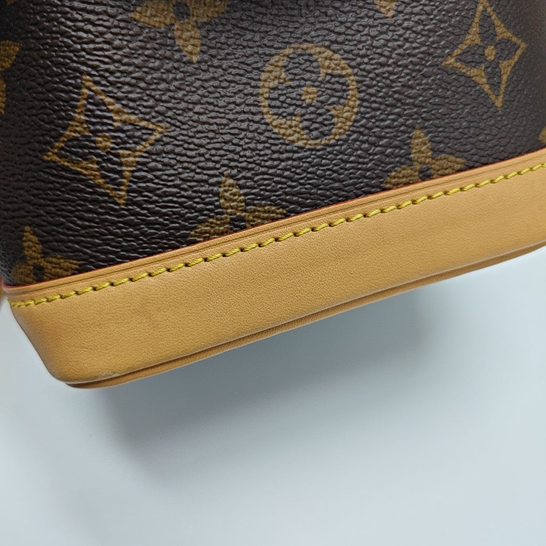 NOÉ Nano Monogram Coated Canvas Brown