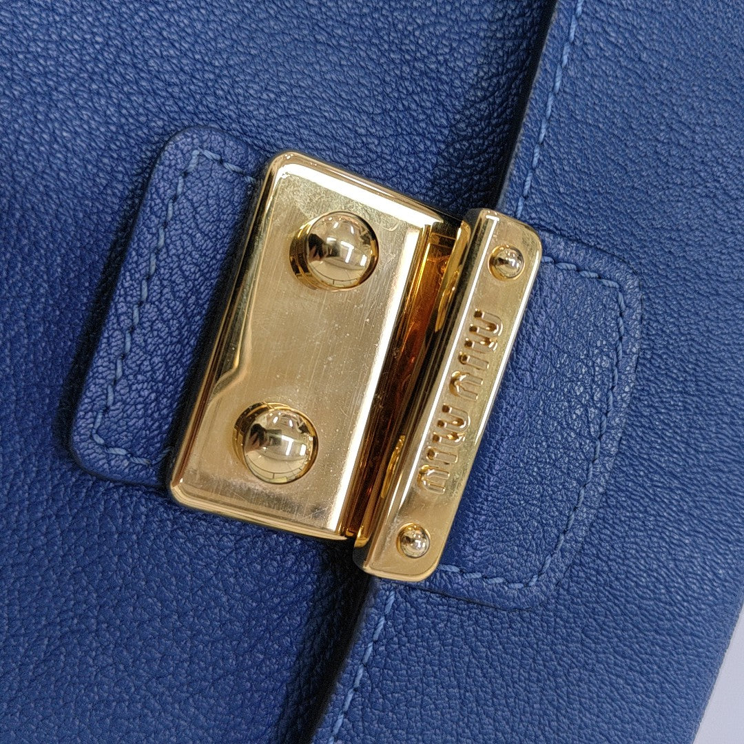 Calfskin Clutch Blue