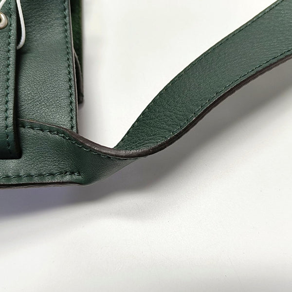 Authenticated pre-owned  BIG BAG Calfskin Green - Bucket Bag at Looply