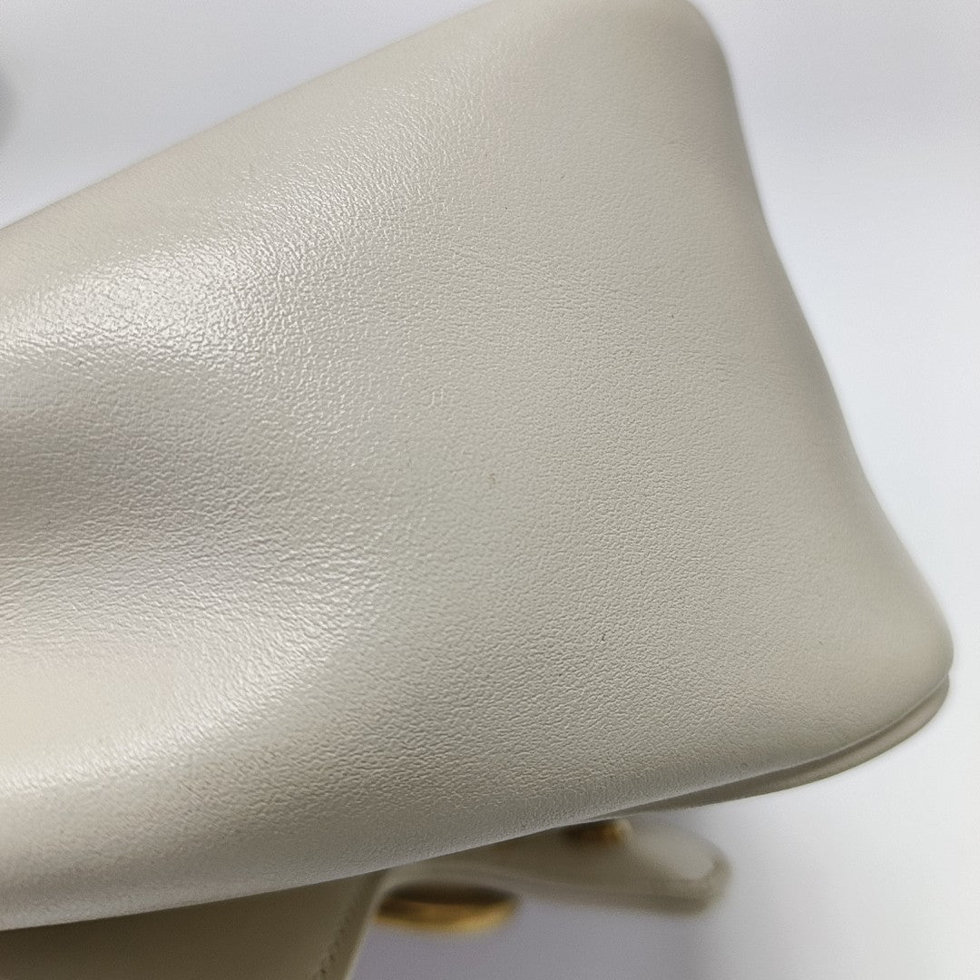 GG Marmont Mini Quilted Calfskin White