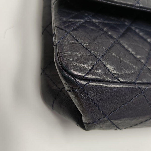 2.55 227 (jumbo) Quilted Calfskin Blue