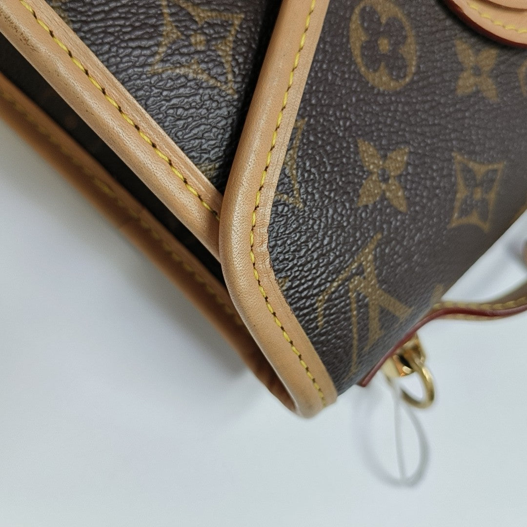IVY Monogram Coated Canvas Brown